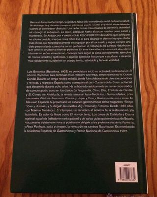 Adelgazar y mantener el peso perfecto